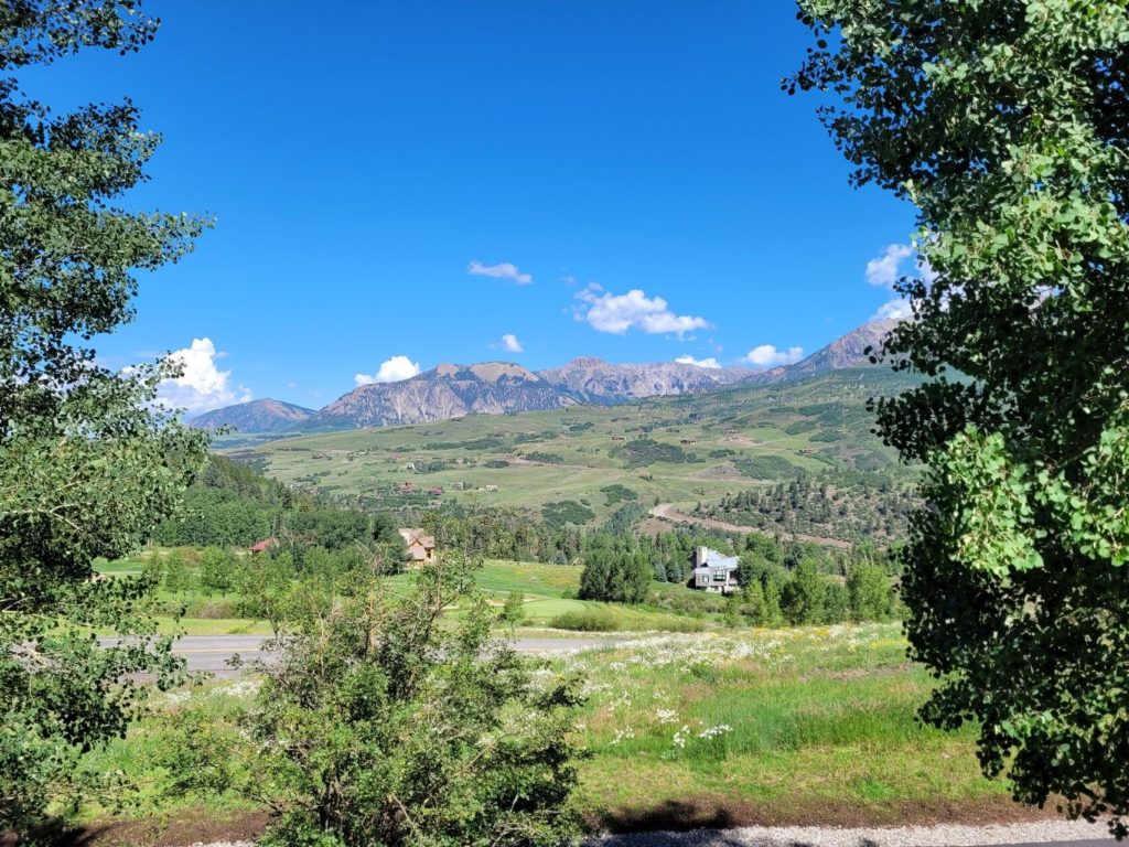 A view over Telluride's wilderness in the summer.