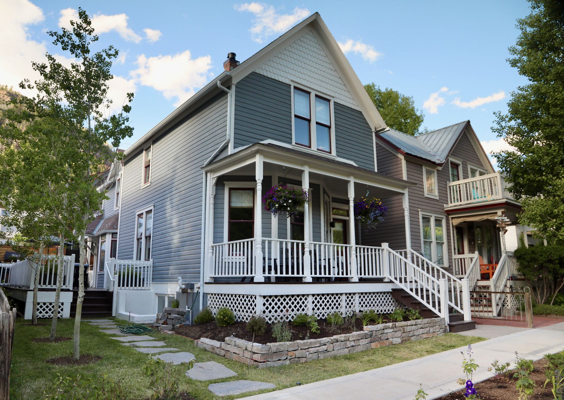 The outside of one of our luxury Airbnbs in Telluride