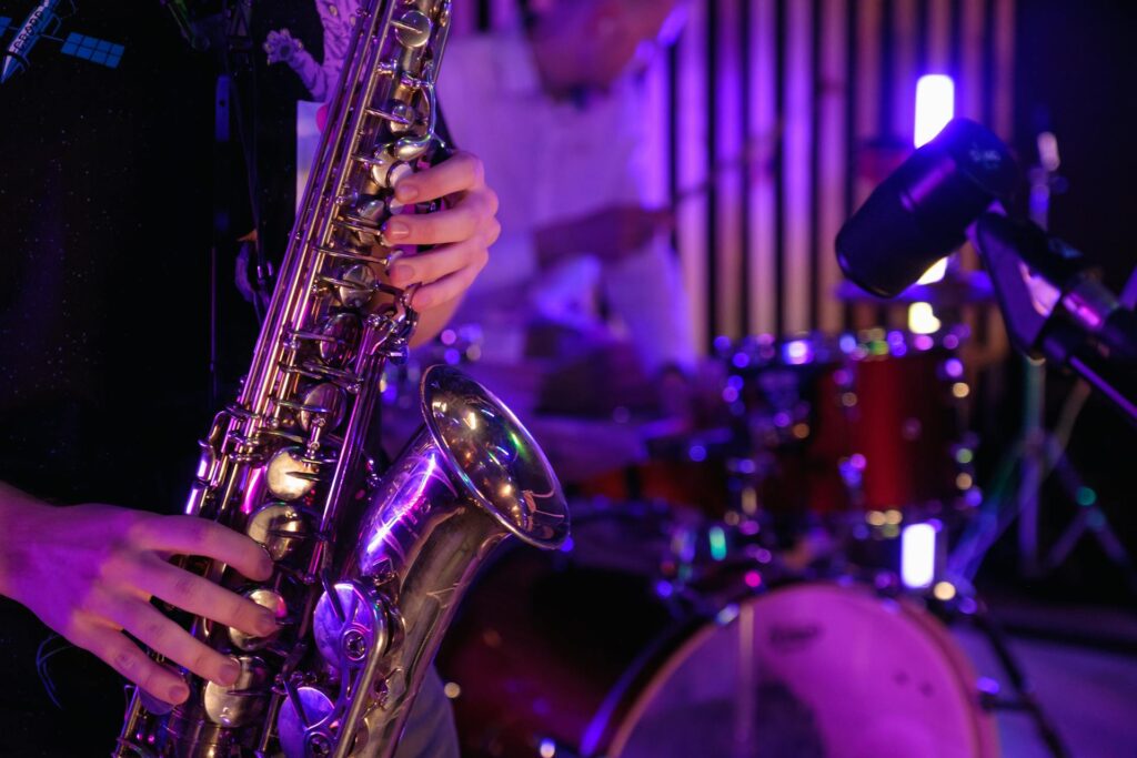 A band playing jazz music
