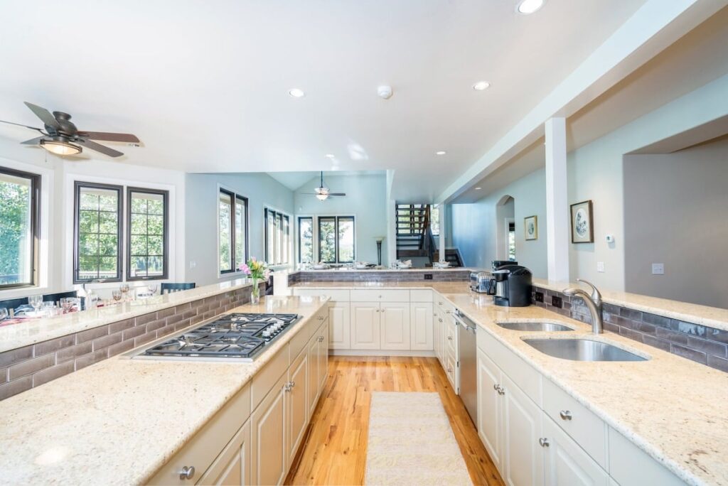 Kitchen view in one of our Telluride summer rentals