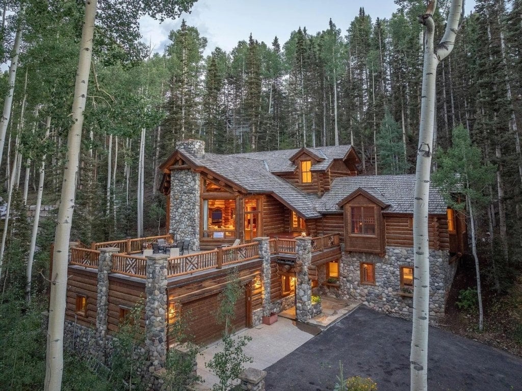 large mountain home