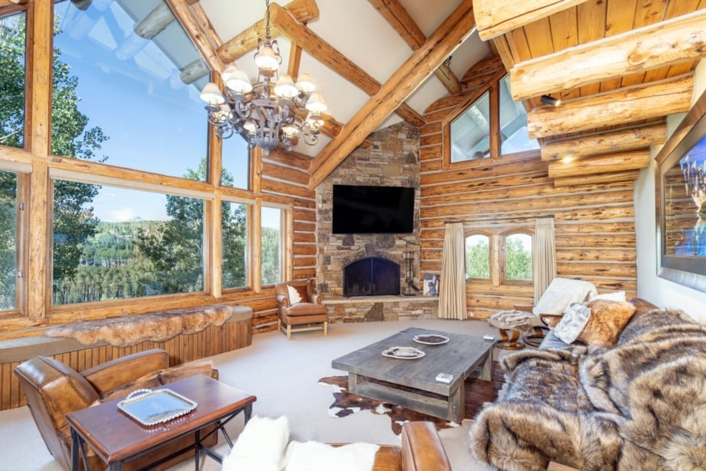 a living space in one of our fall rentals